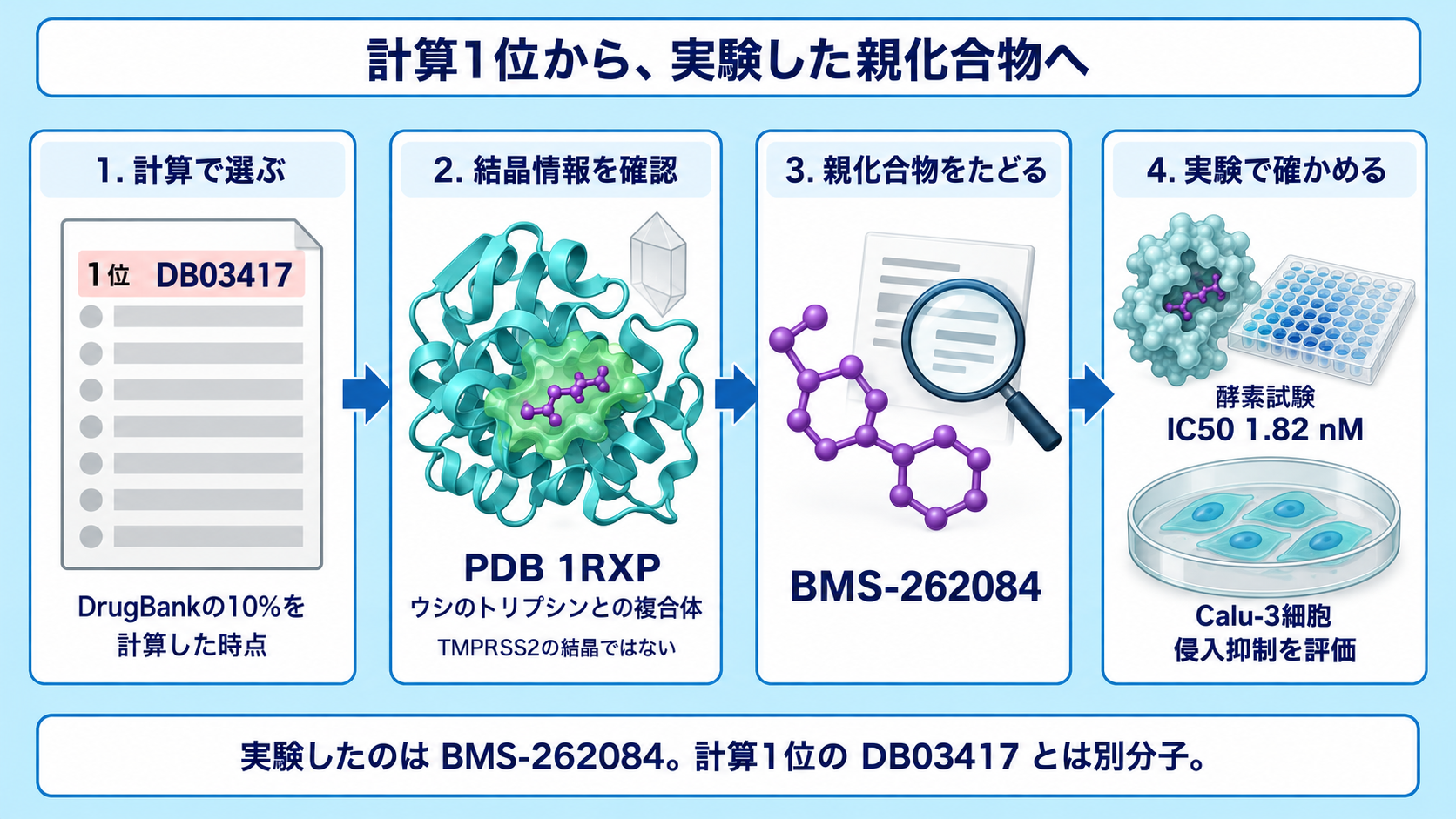 動画スライド19：計算1位と実験分子